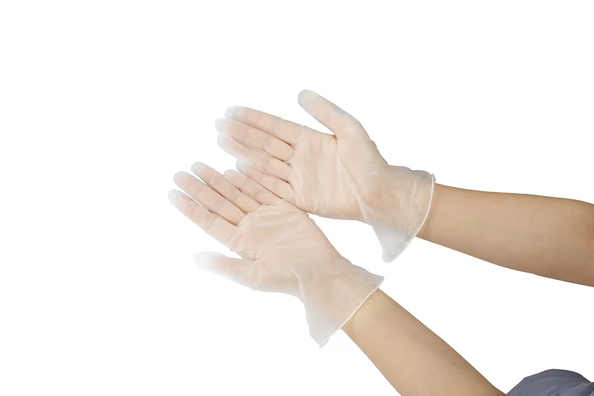 Одноразовые виниловые перчатки