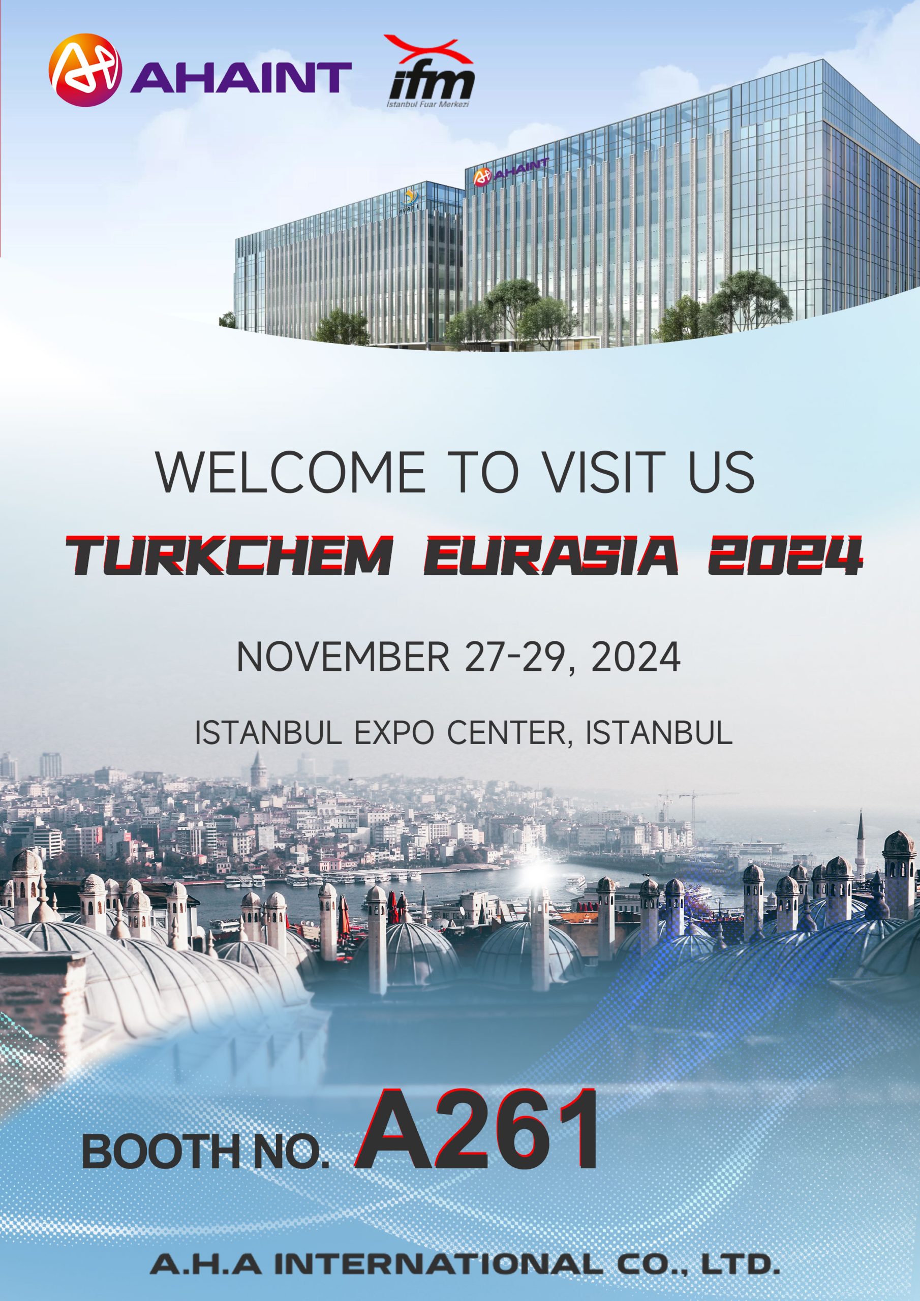 Meet us at TURKCHEM EURASIA 2024