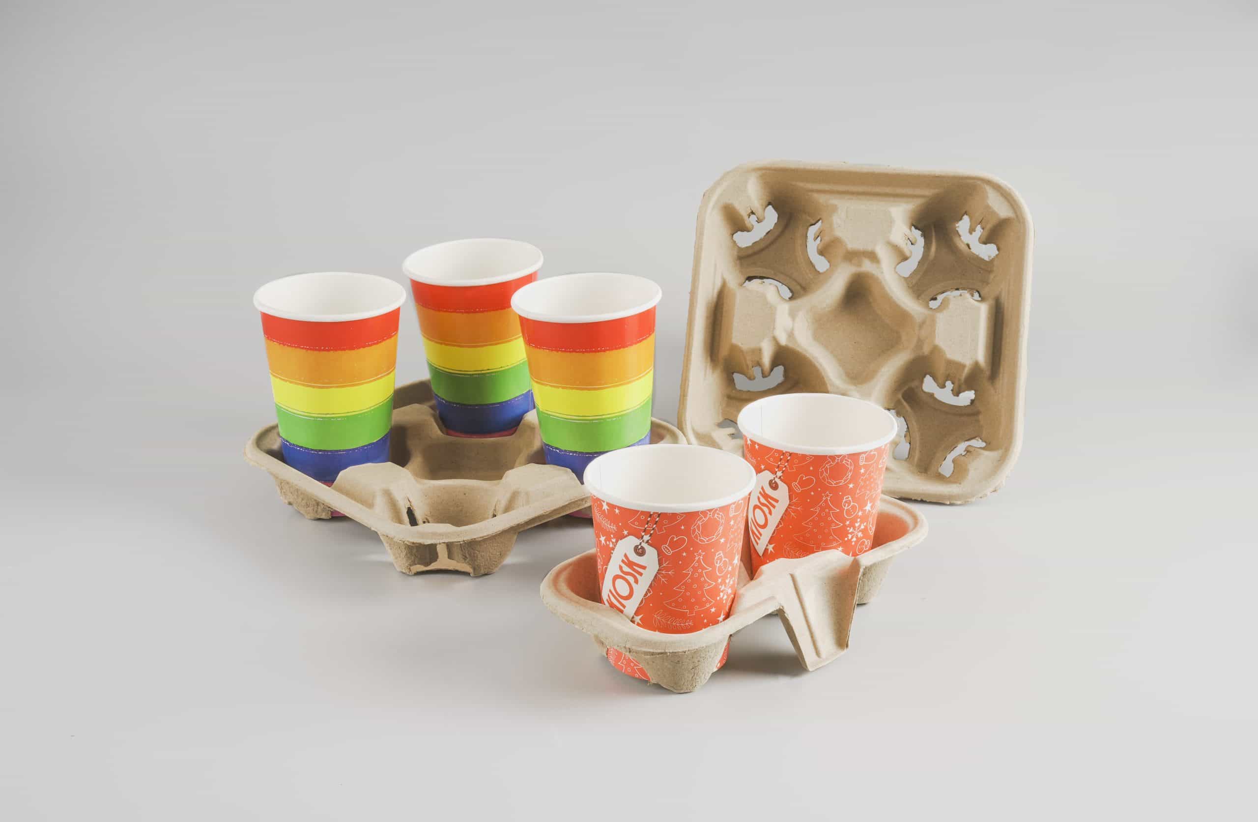 2Cup/4Cup Disposable Coffee Tray