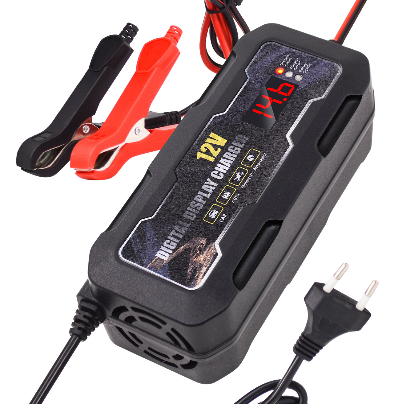 Lead-acid battery charger digital display model -12V6A