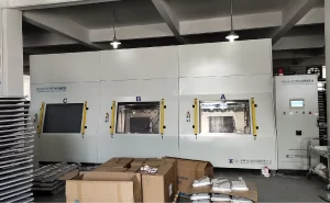 用于汽车空调蒸发器和冷凝器的多腔室真空氦泄漏检测系统
