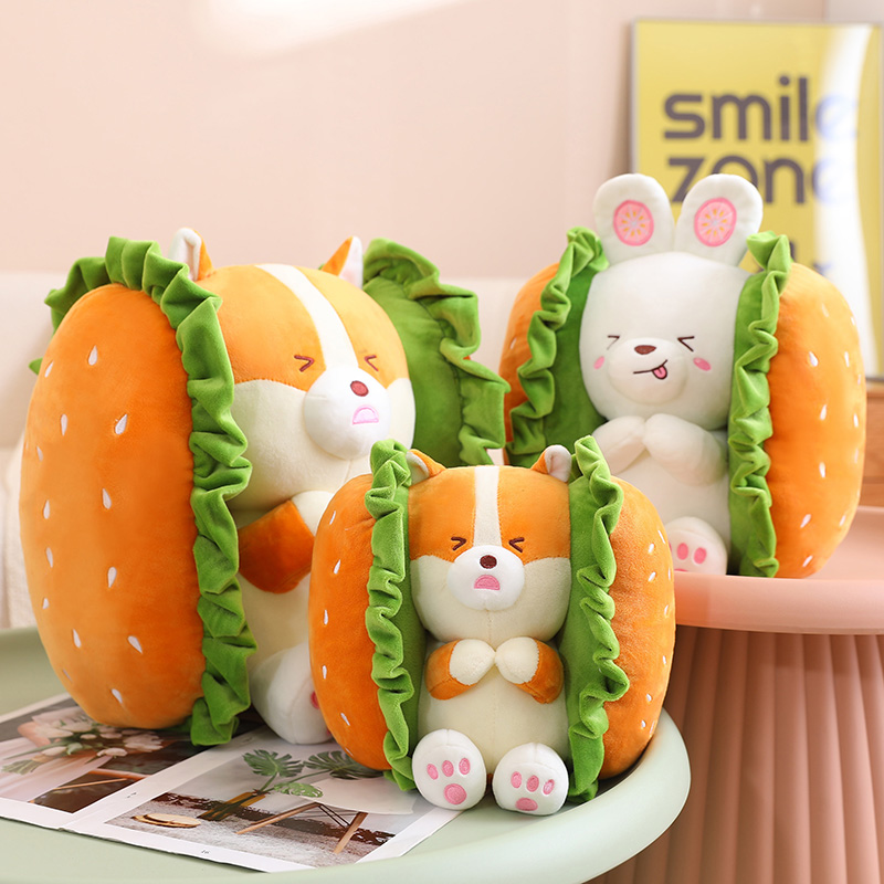 hamburger Kirky and rabbit toy manufacture