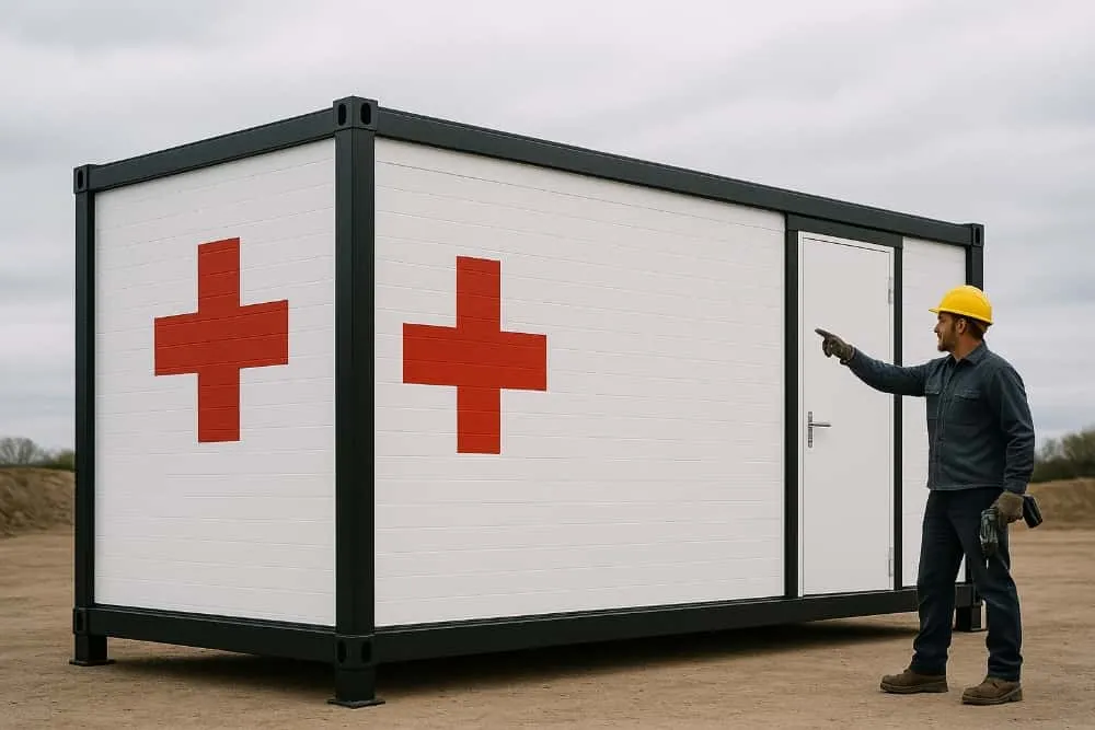 folding container house hospital