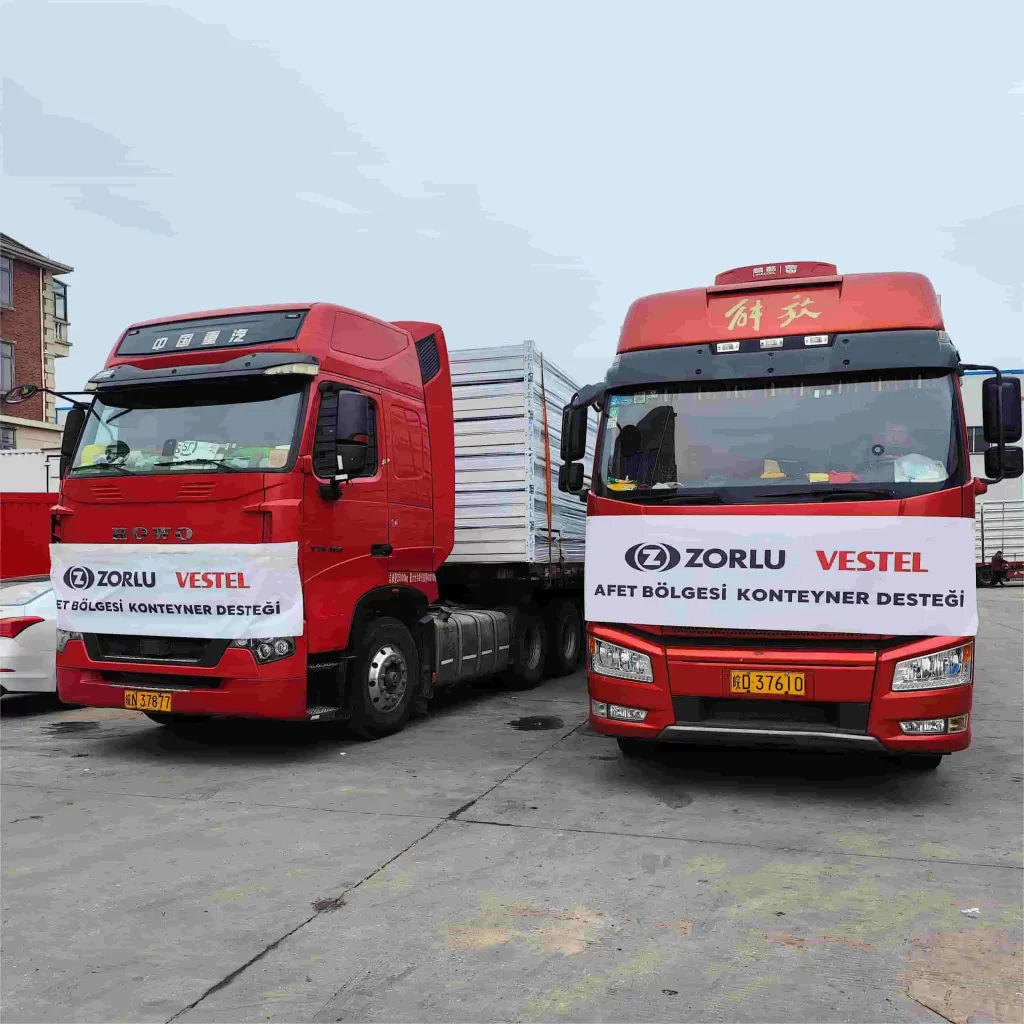 Portable folding houses Türkiye earthquake