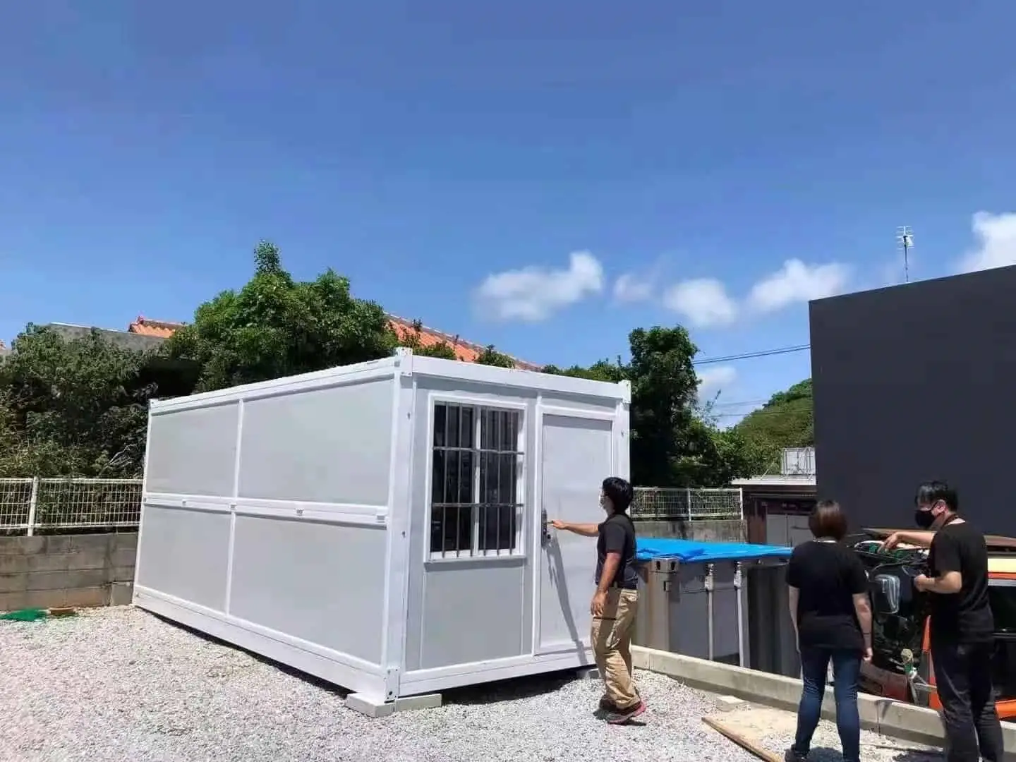 Foldable Container Houses construction site