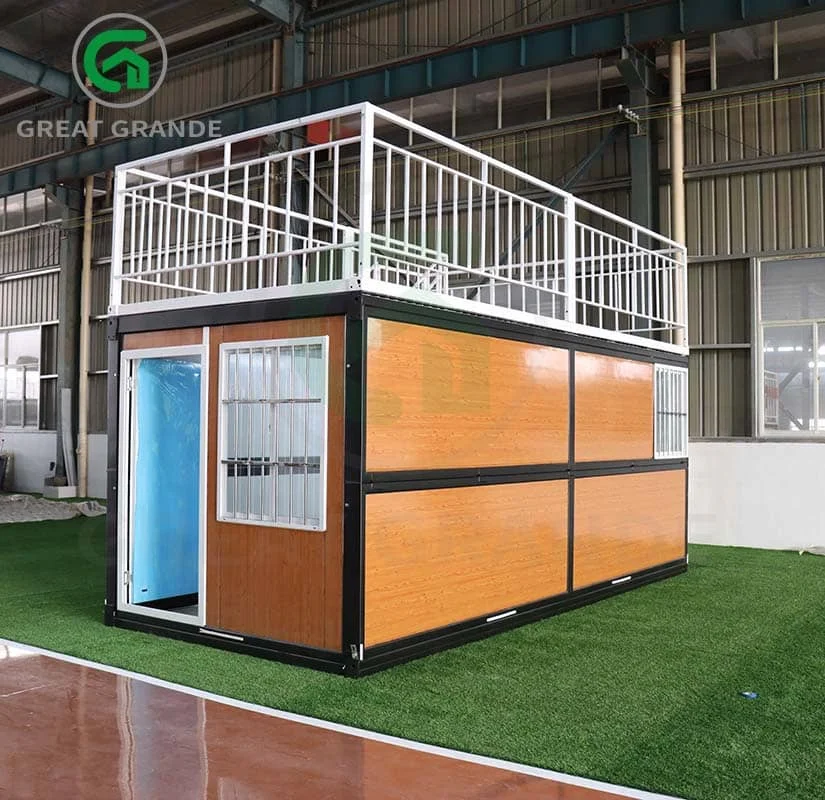 casas pré-fabricadas de contêineres de transporte Pop-up Fabricante de espaços de varejo ou escritórios