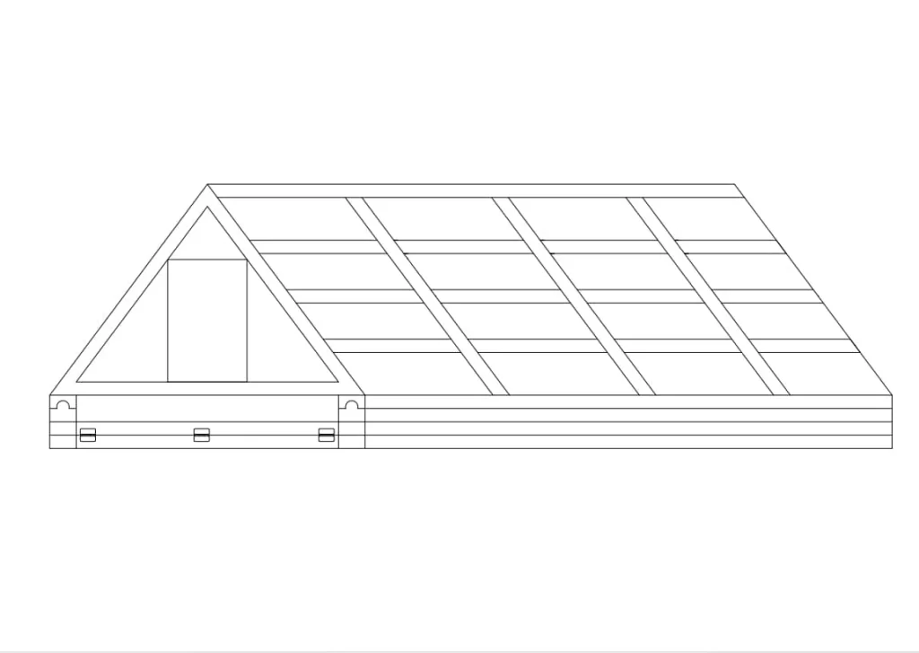 conteneur d'expédition maison préfabriquée conception résistante à la neige