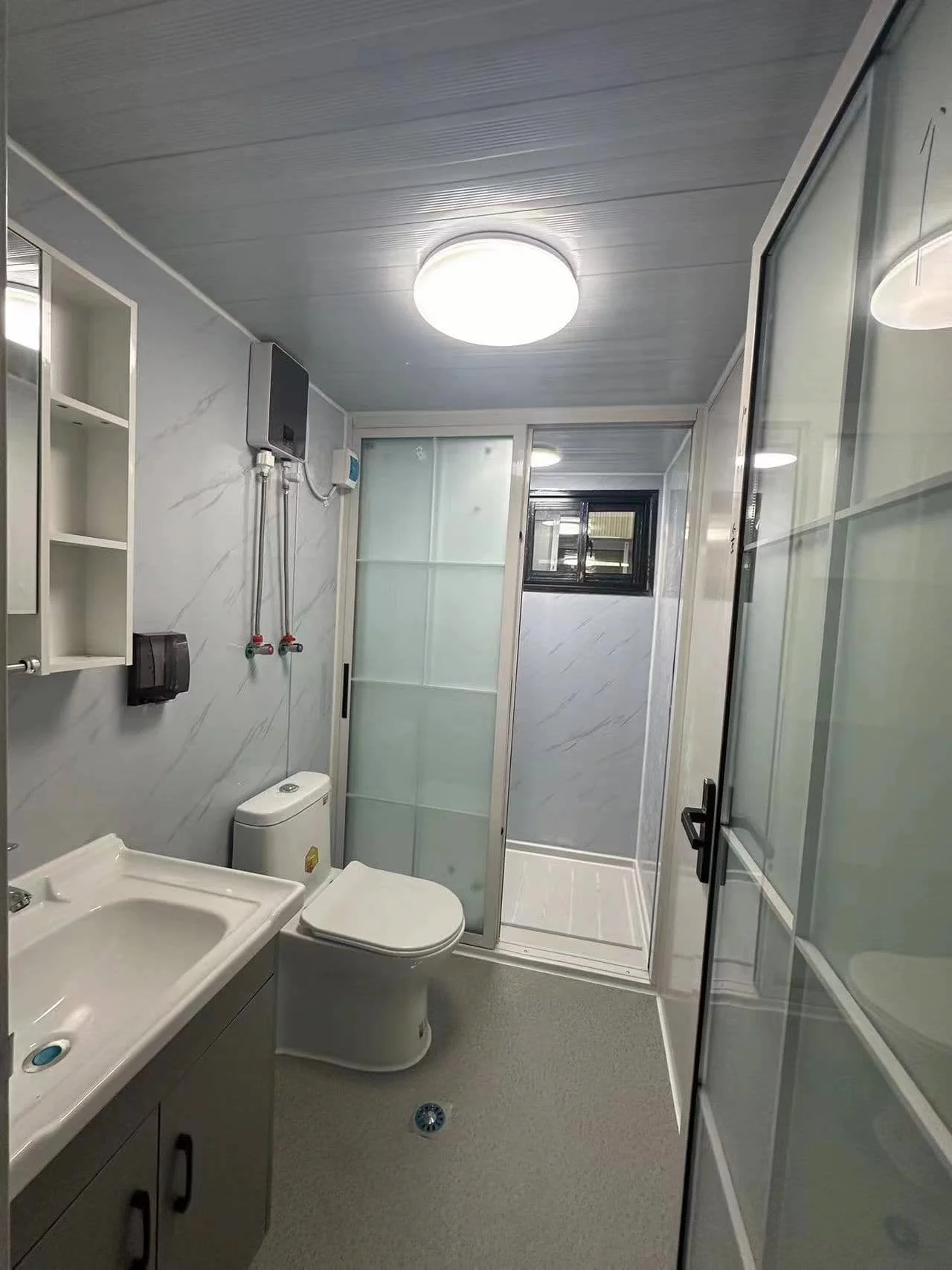 Banheiro dobrável para casa pré-fabricada
