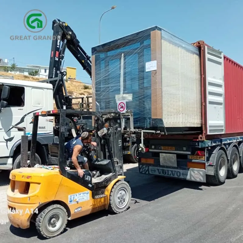 transport de maisons modulaires extensibles