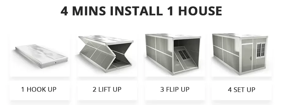 Foldable Shipping Container Home install