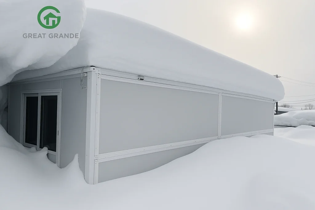 Maisons modulaires pliables pour conditions extrêmes
