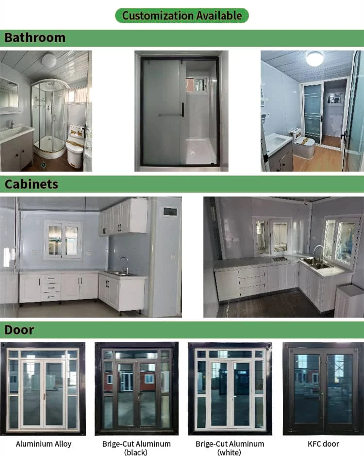 Salle de bain des maisons modulaires pliables