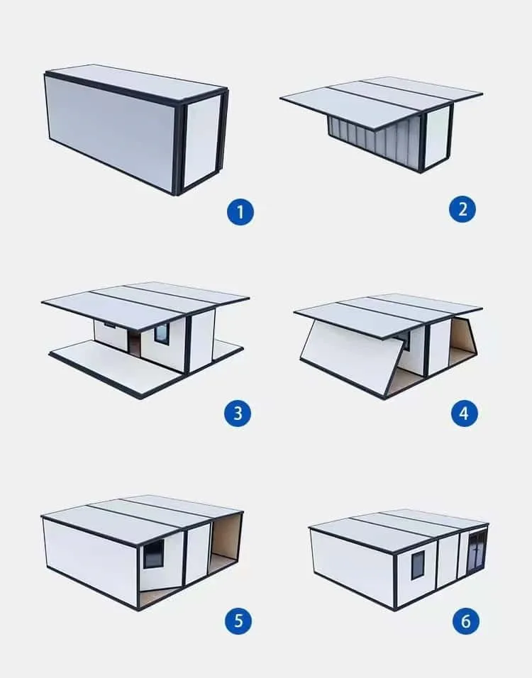 Unfolding Container House step