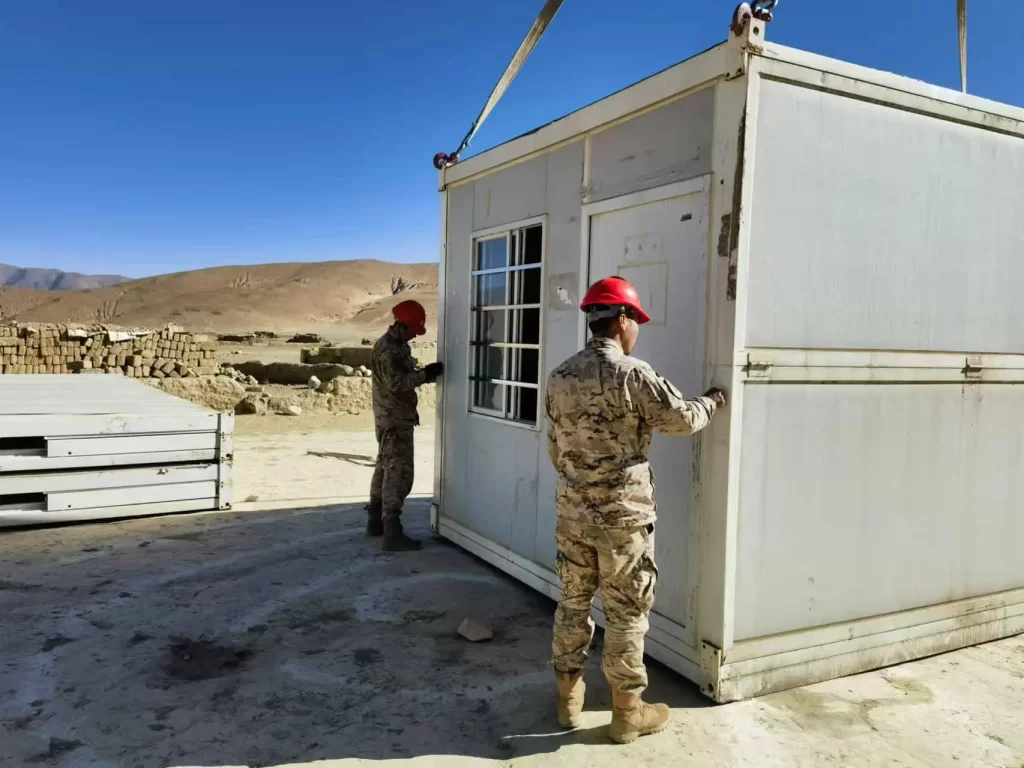 Folding Container House Tibet Earthquake Relief (2)