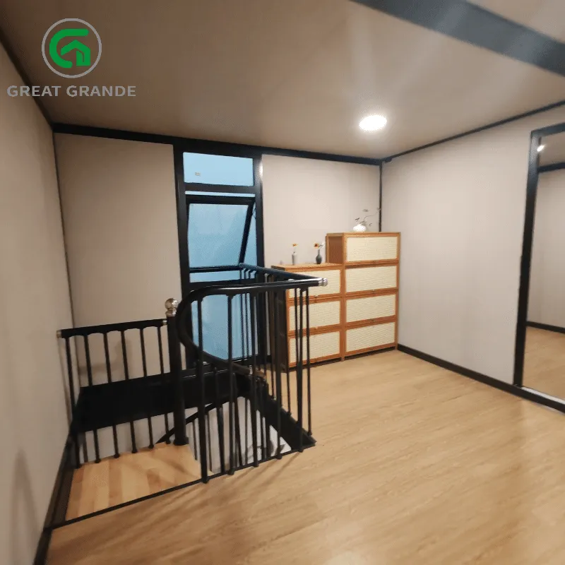Chinese Container Homes Spiral Staircase