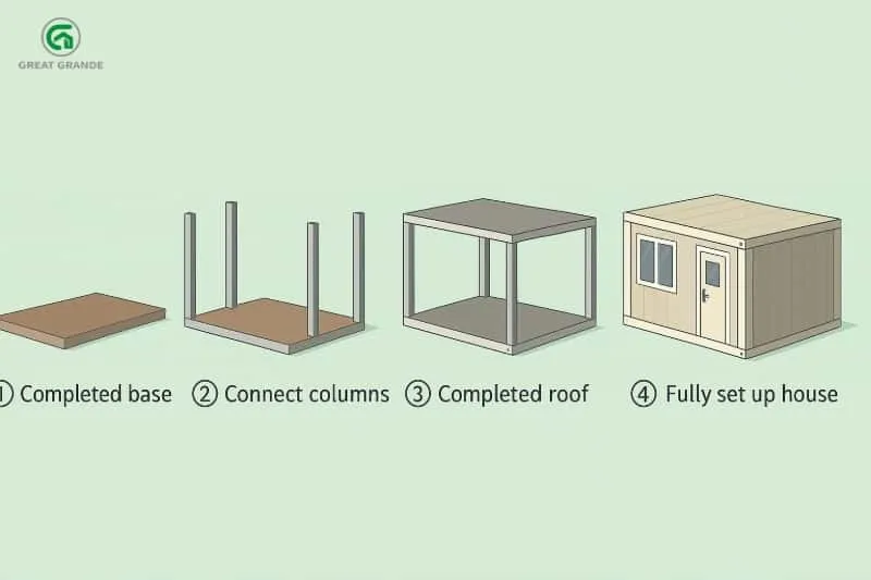 Prefab Office Installation Steps
