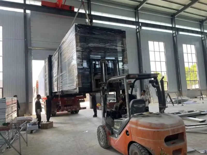 transporte de casas plegables prefabricadas