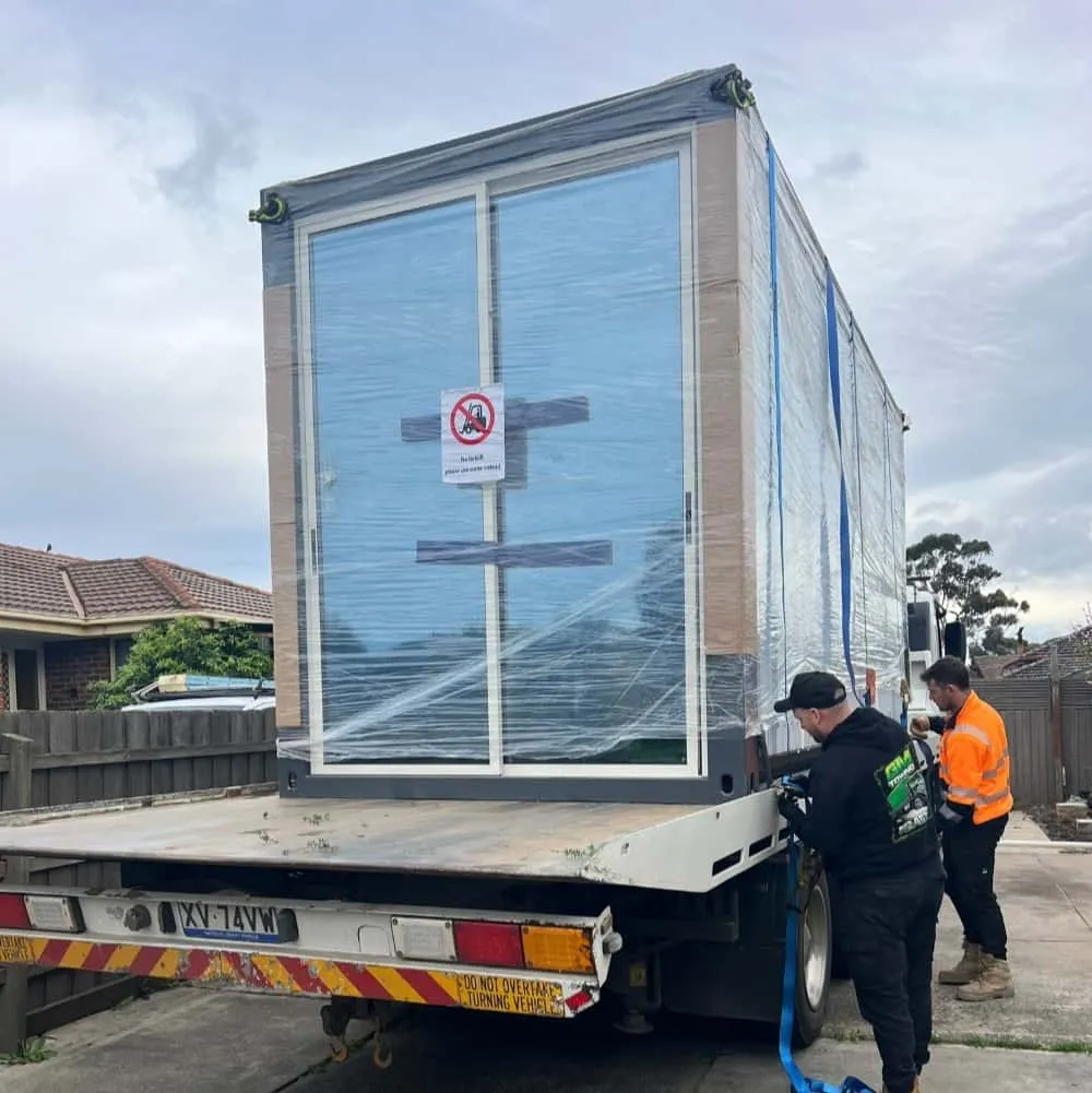 Transporte de casas contenedor expandibles