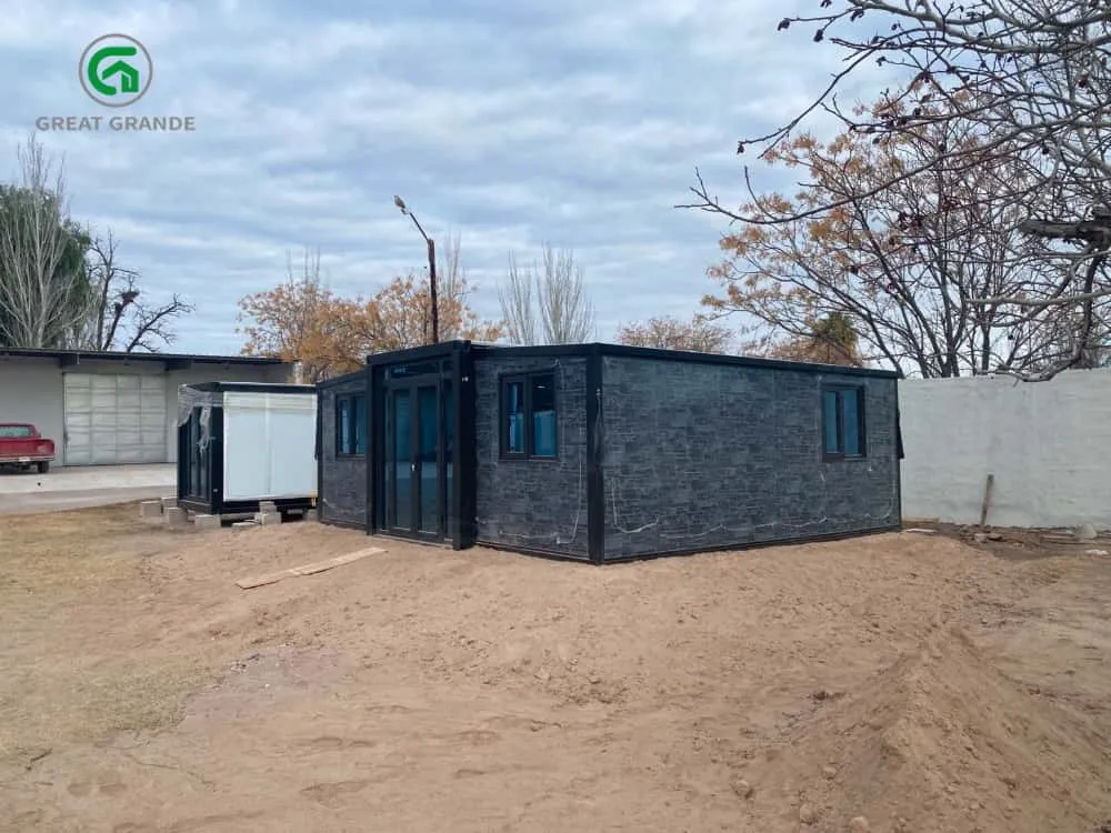 Maisons modulaires extensibles de 6 mètres en Argentine