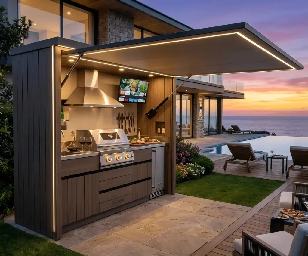 prefab portable outdoor kitchen pod hero