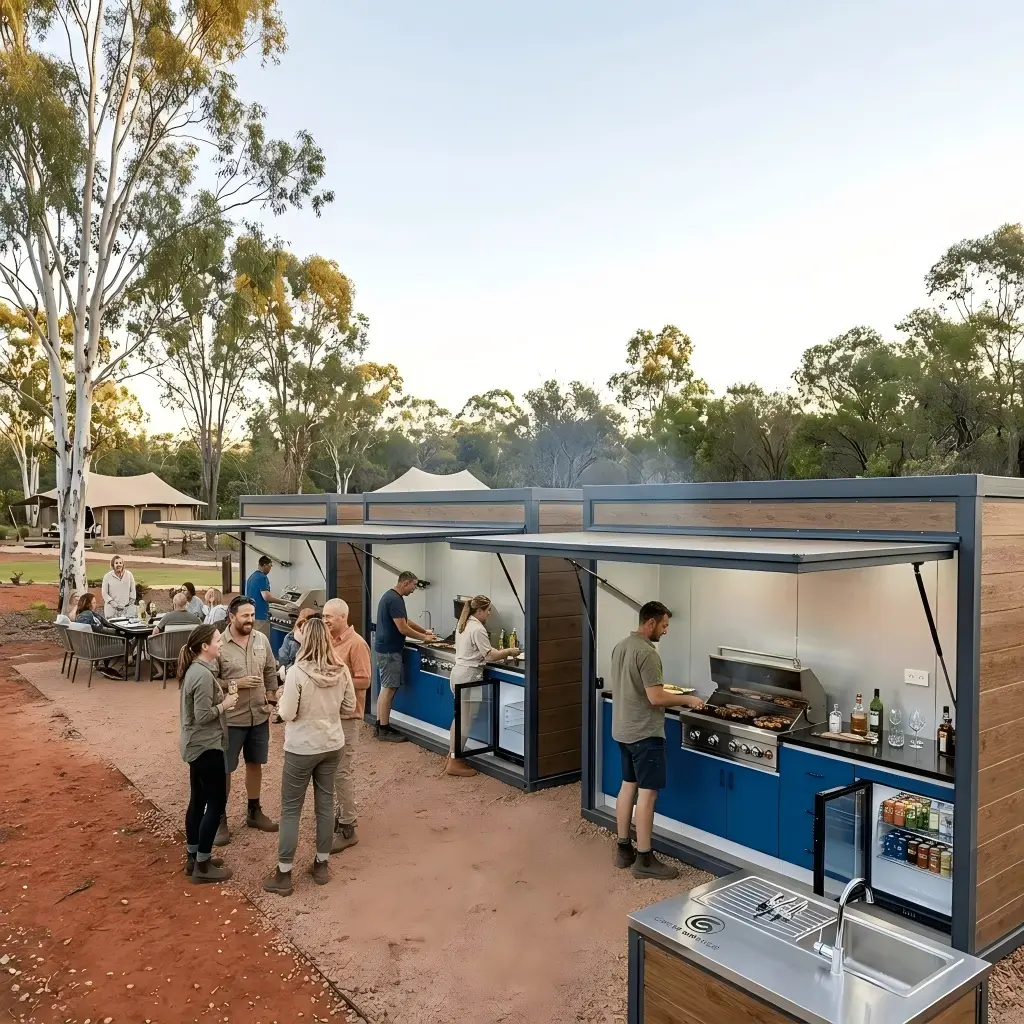 queensland resort portable outdoor kitchen project