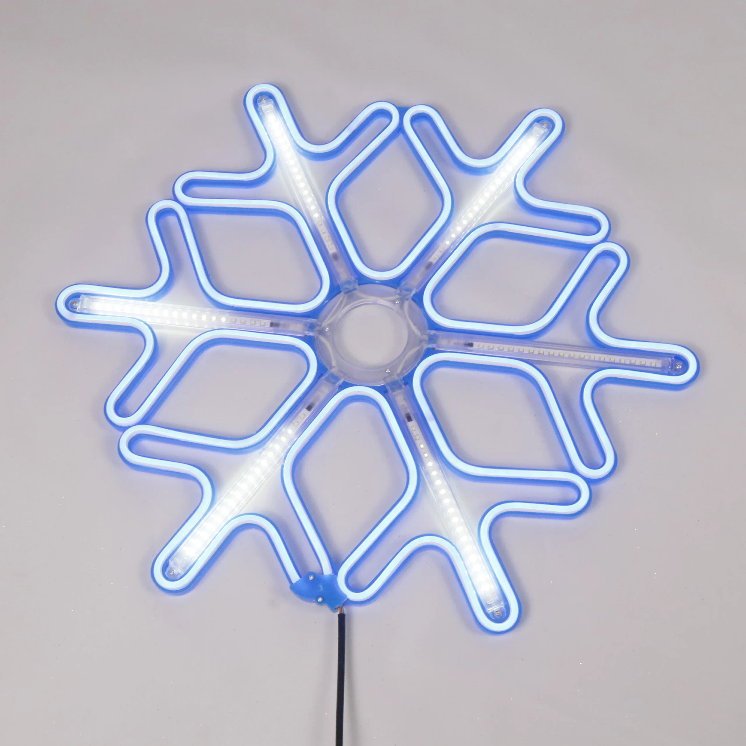  Neon Snowflake Motif Light