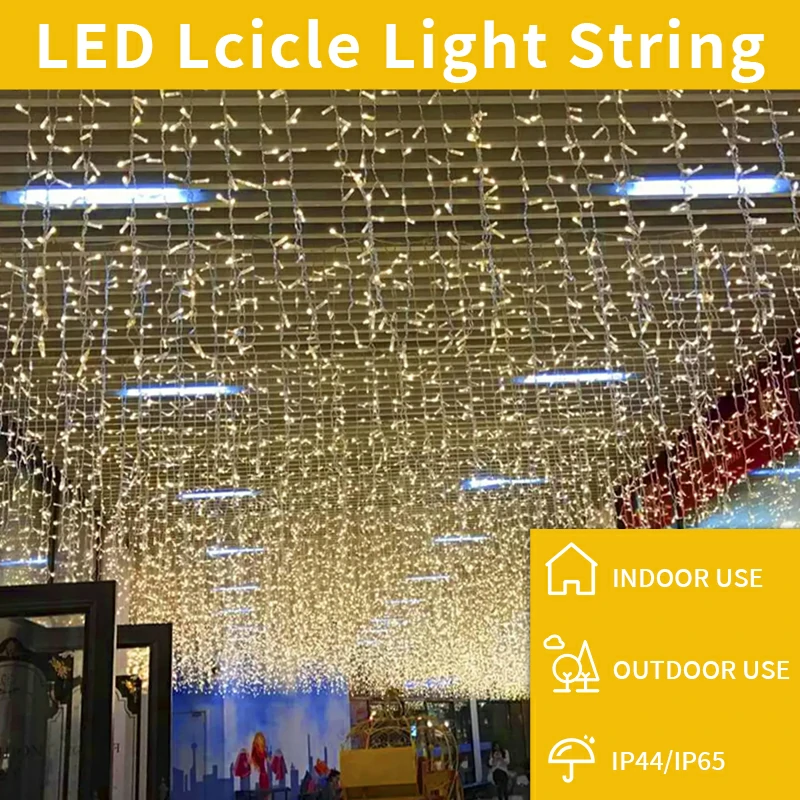 LED icicle light string manufacture