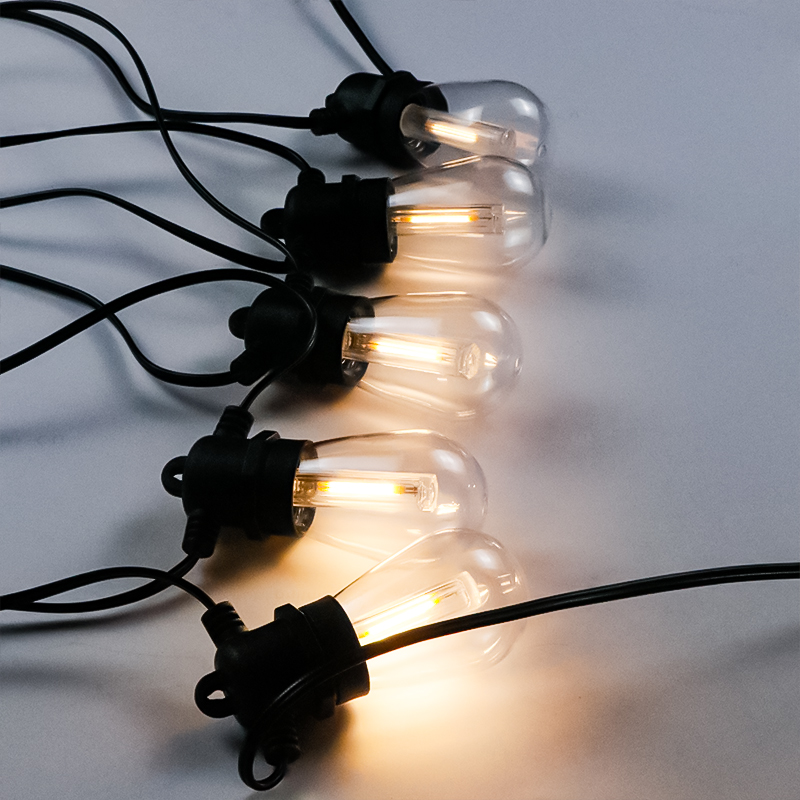 S14 lampe extérieure chaîne lumière noël LED cordes ampoule LED étanche décoration lumière