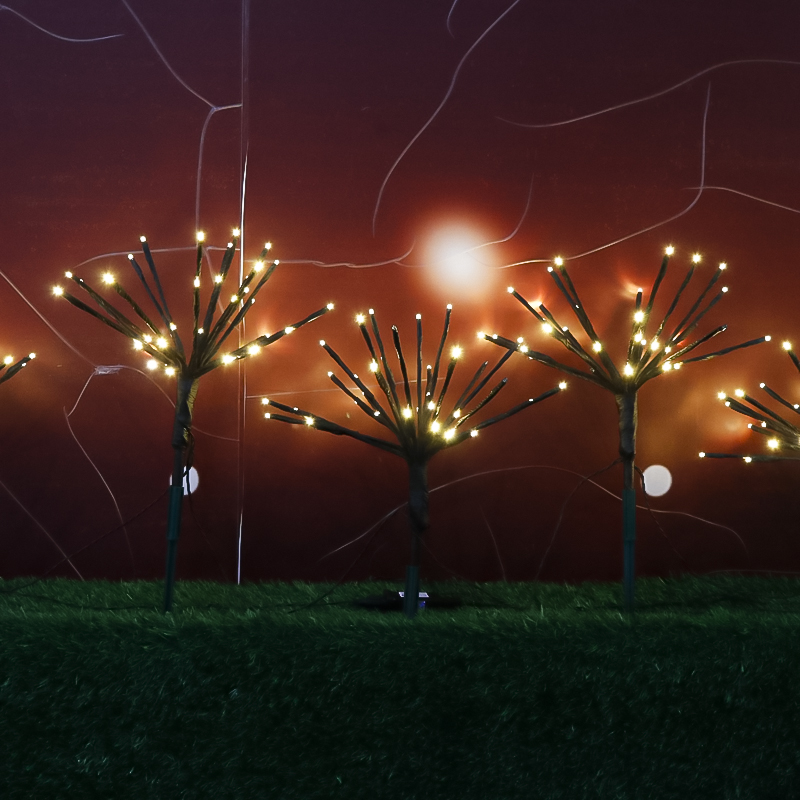 Luces artificiales de estaca para árbol, decoraciones navideñas impermeables para patio, jardín, fiesta, decoración de invierno