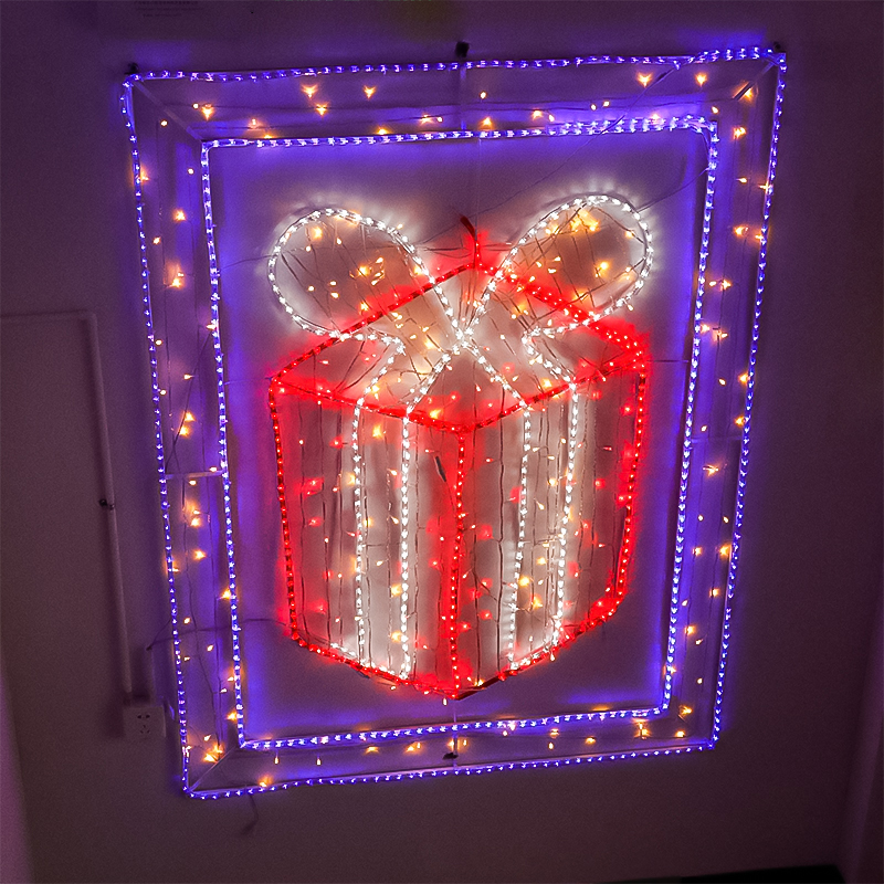  Luz decorativa com padrão de led, caixa de presente de casamento, natal, porta-retratos, lâmpada
