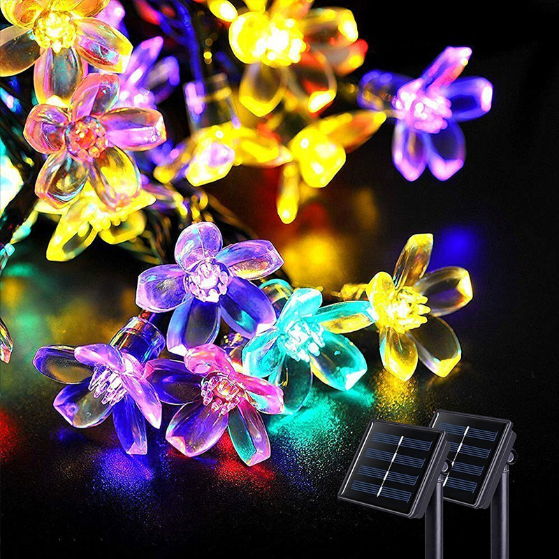Solar-Lichterkette, Feiertagslicht, für den Außenbereich, Garten, dekoratives Weihnachtslicht