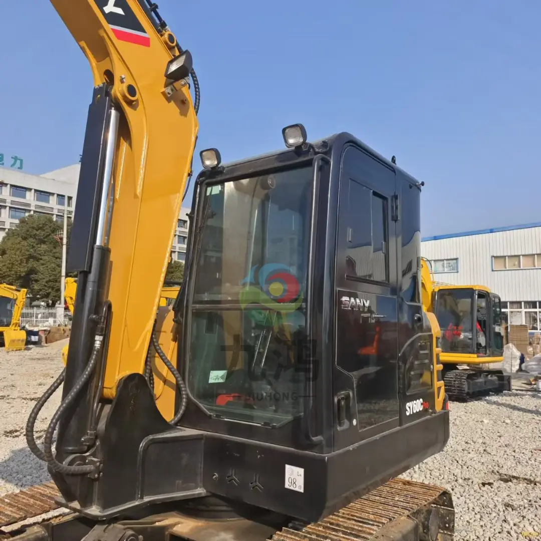 low hours used sany sy60 excavator for sale