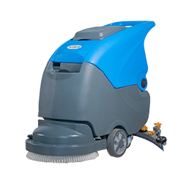 Walk-behind floor scrubber