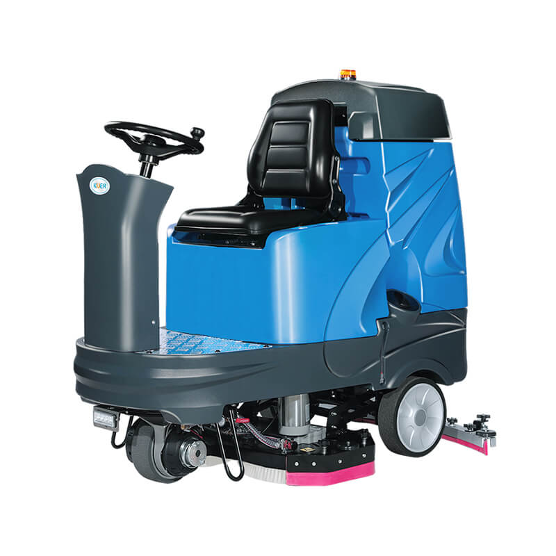 KUER 17" Dual Disk Brush Ride-on Floor Scrubber Machine with Battery | KR-XJ160S 69,970 ft²/hr