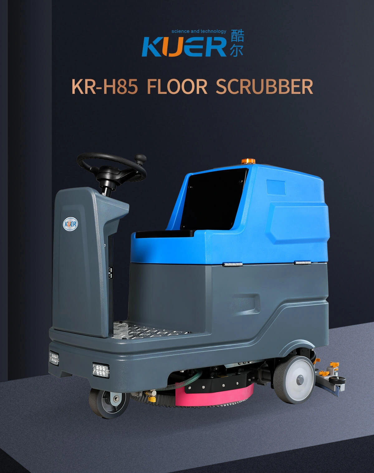 KUER H85 electric scrubber