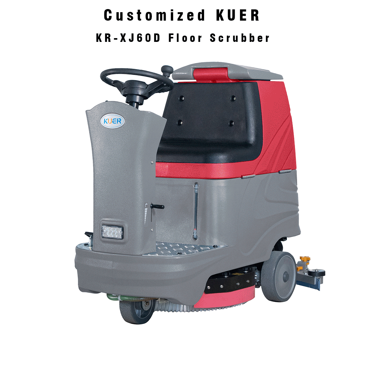 Cleaning Machine Customized 560mm Single Brush Ride-on Floor Scrubber Machine Sweeper with Battery