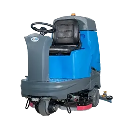 Ride on floor scrubber