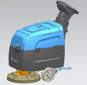 KUER A40 hand push floor scrubber