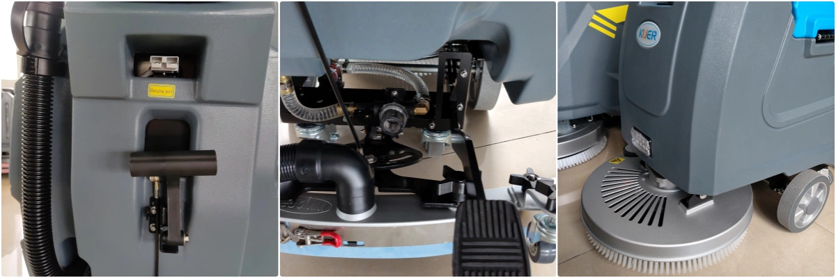 KUER H65 floor scrubber detailed real-life photo