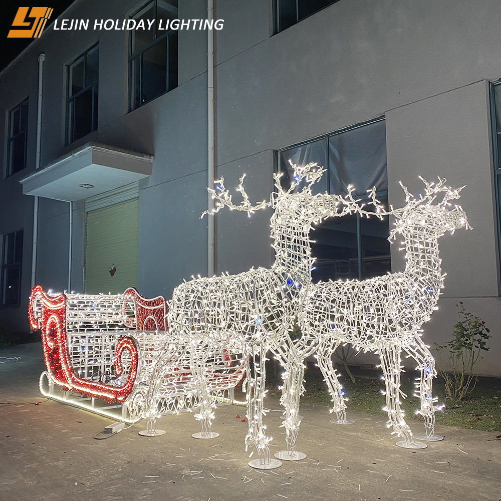 Deer sleigh modeling lamp