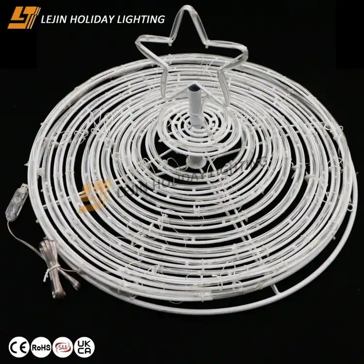 Compre suministro de luz LED con motivo de árbol de Navidad en espiral inteligente