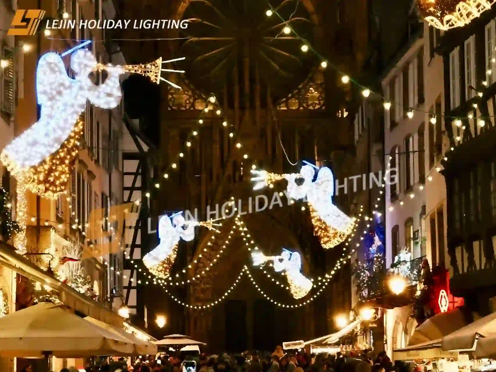 Les 10 lumières à motifs de Noël les plus représentatives