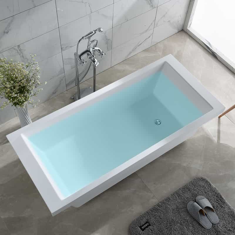 Composite acrylic mordern Semi-Embedded bathtub-Square1.674m Lilya 2120020