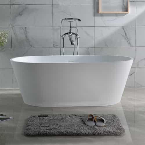 Italian design small freestanding bathtub with solid surface Square Shape Lilya 2130120