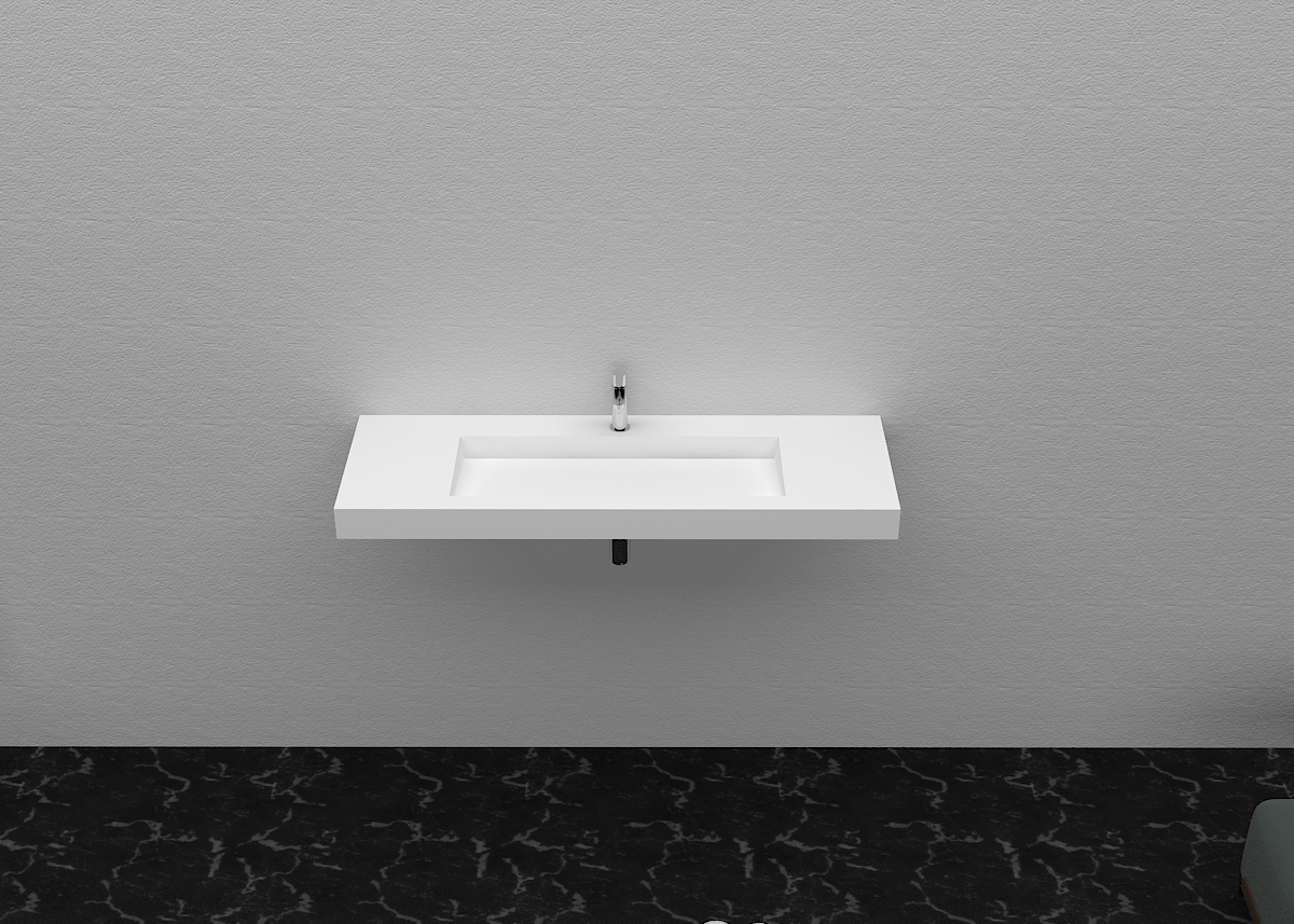 Italian Style Luxury Contemporary Stone Resin Vessel Sink Modern Art Sink matte White Lilya 1330060