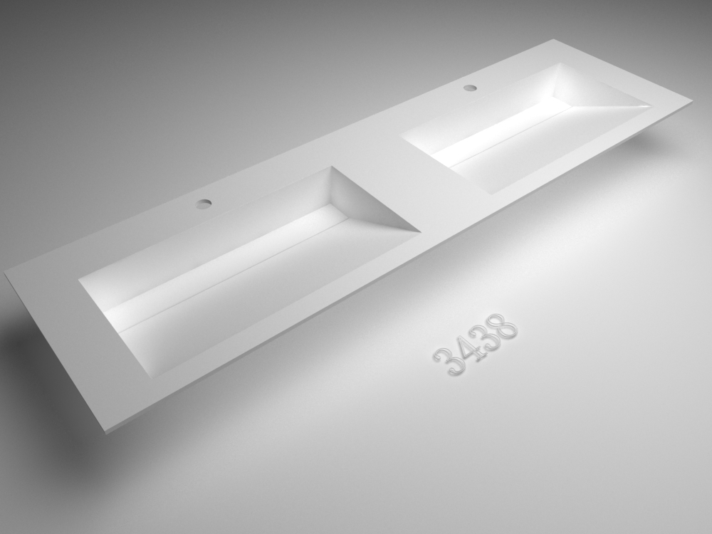 Italian Style Luxury Contemporary Stone Resin Vessel Sink Modern Art Sink matte White Lilya 1340060