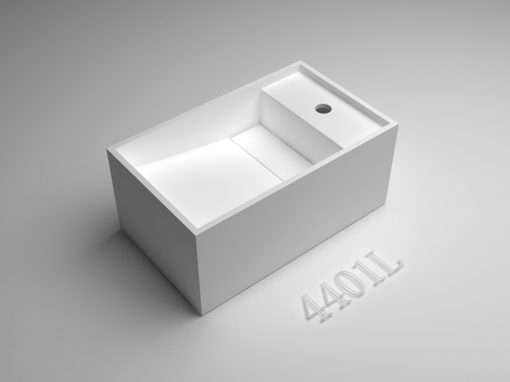 Italian Style Luxury Contemporary Stone Resin Wall Hang basin Modern Art Sink matte White LILYA 1520120