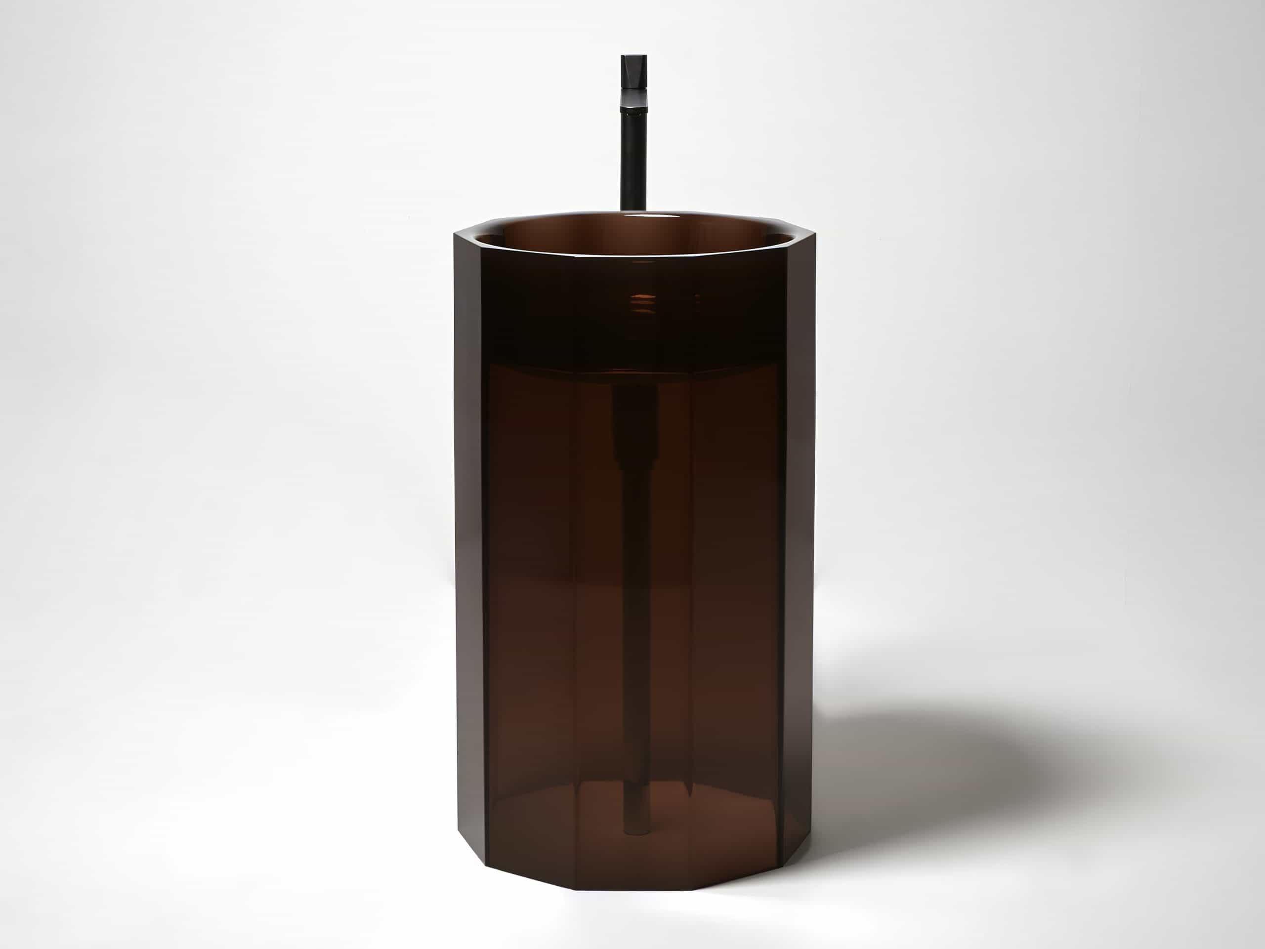 Italian Style Luxury Contemporary  Resin Freestanding Wash Basin Modern Art Sink BW-3039