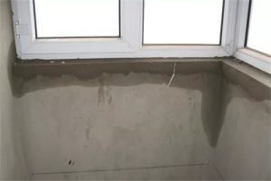 Window leaking construction plan