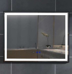 What are the materials of the bathroom mirror? What are the functions of the smart bathroom mirror